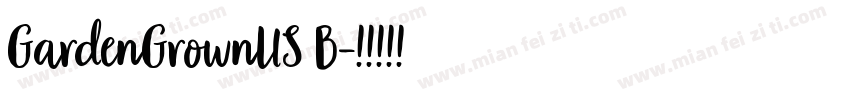 GardenGrownUS B字体转换